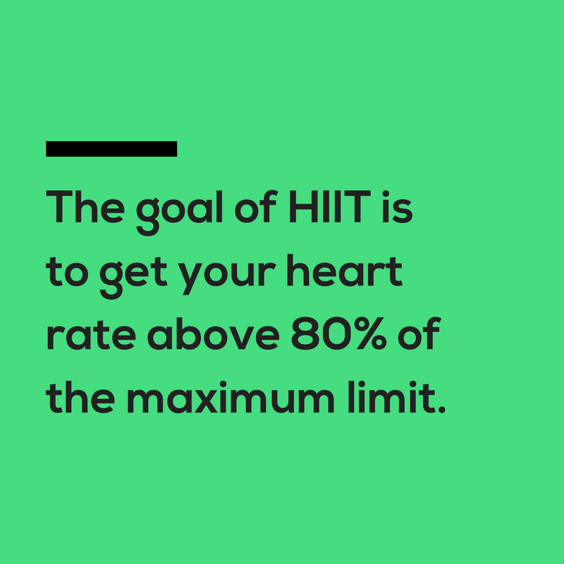 HIIT heart rate goal 