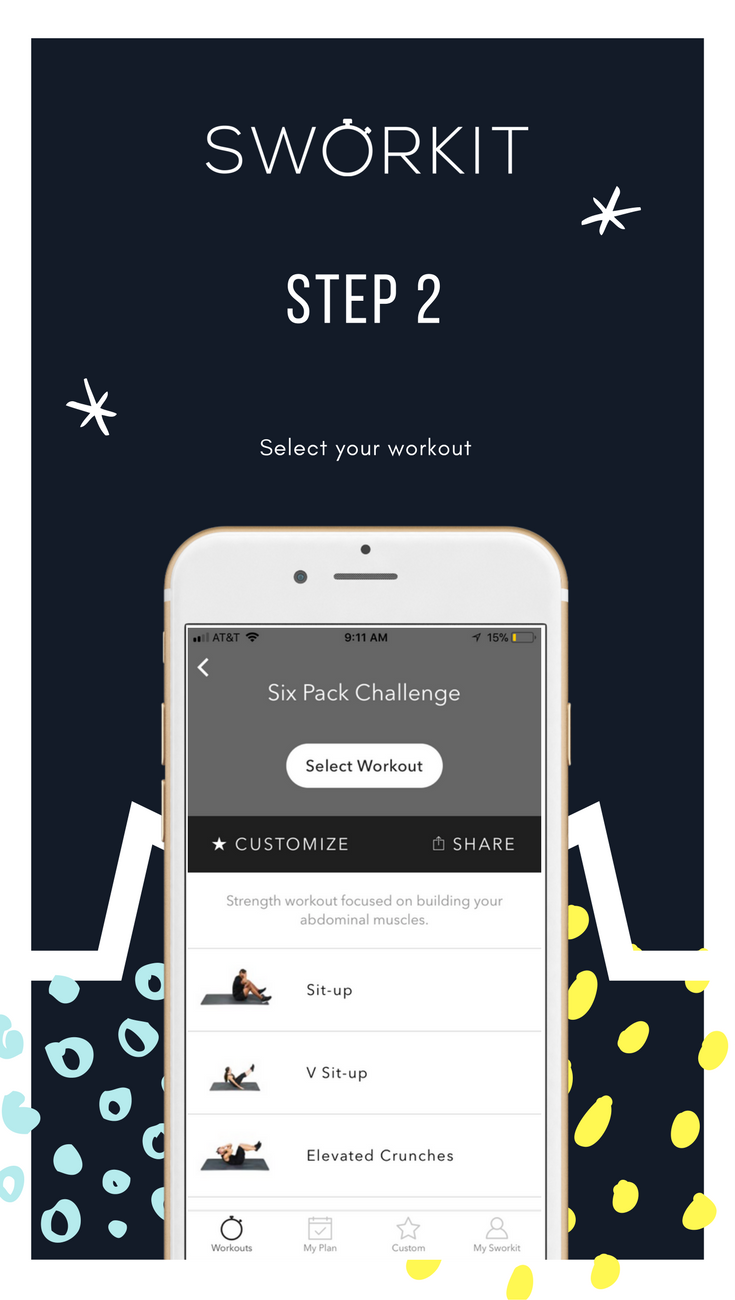 Select your Sworkit Workout