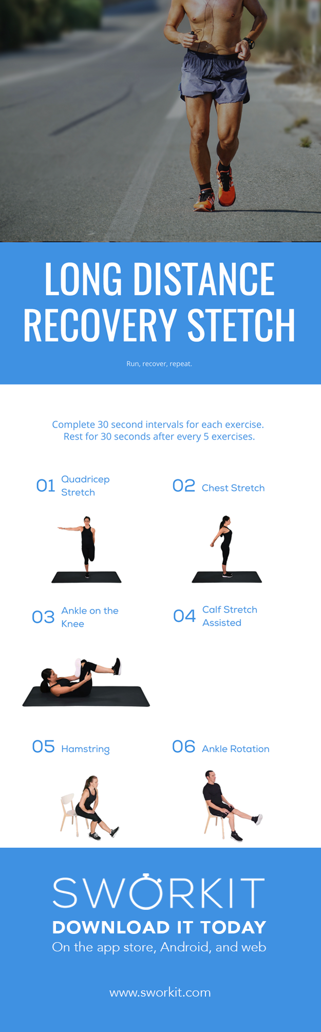 Long Distance Recovery Stretch | At Home Runners Workouts